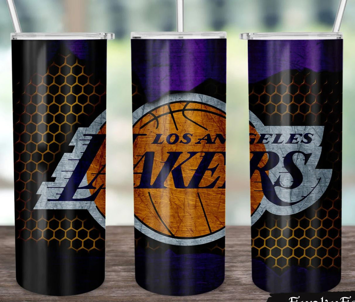 Lakers - 20oz Skinny Insulated Stainless Steel Travel Tumbler