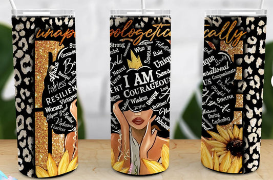 20oz Insulated Stainless Steel Travel Tumbler- I Am