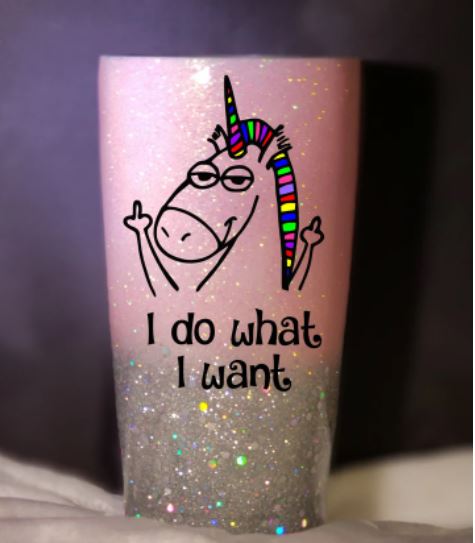 I Do What I Want- 20oz Insulated Stainless Steel Travel Tumbler