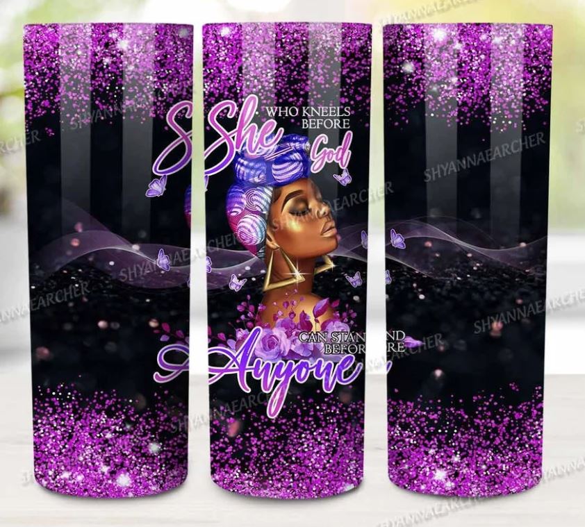 20oz Insulated Stainless Steel Travel Tumbler - She Who Kneels Before God