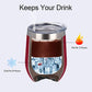Wine Because Punching People is Illegal - 12oz Insulated Stainless Steel Wine Tumbler