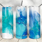 Blue and Gold- 20oz Insulated Stainless Steel Travel Tumbler