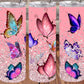 Pink and Purple Butterflies - 20oz Insulated Stainless Steel Travel Tumbler