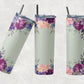 Purple Floral- 20oz Insulated Stainless Steel Travel Tumbler